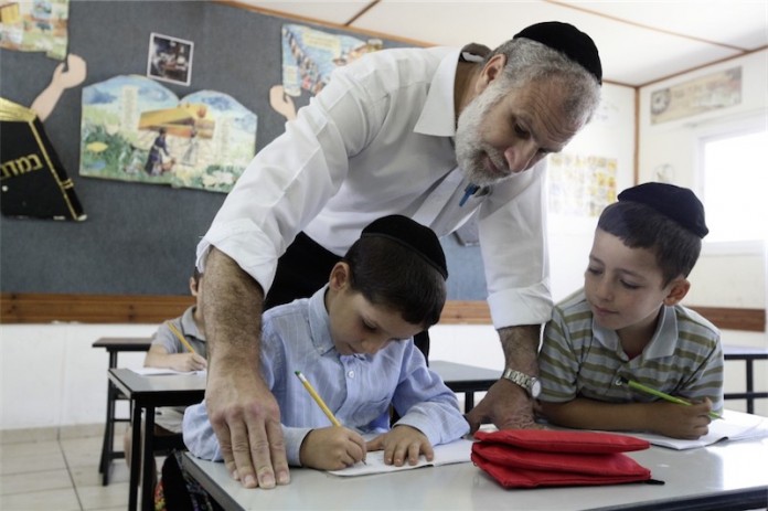 Ultraorthodoxe Schule in Jerusalem. Foto Abir Sultan/Flash90