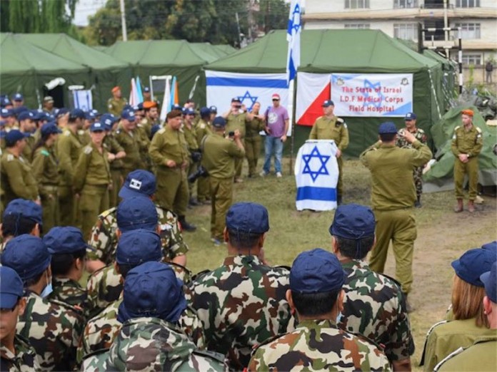 Eröffnung des Feldlazaretts in Kathmandu. Foto Gadi Yampel / IDF