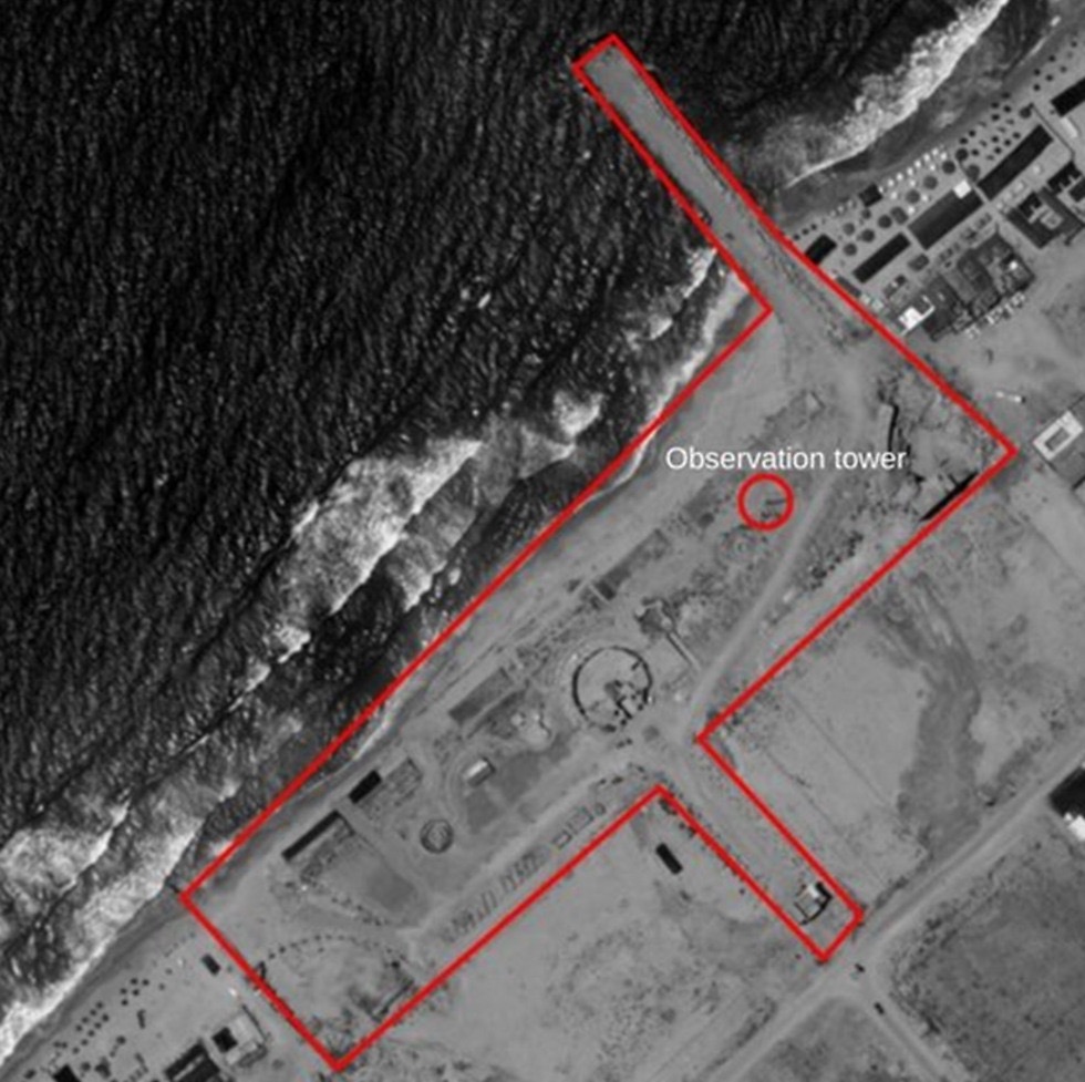 Luftaufnahme vom Hamas Marinehafen. Foto zVg