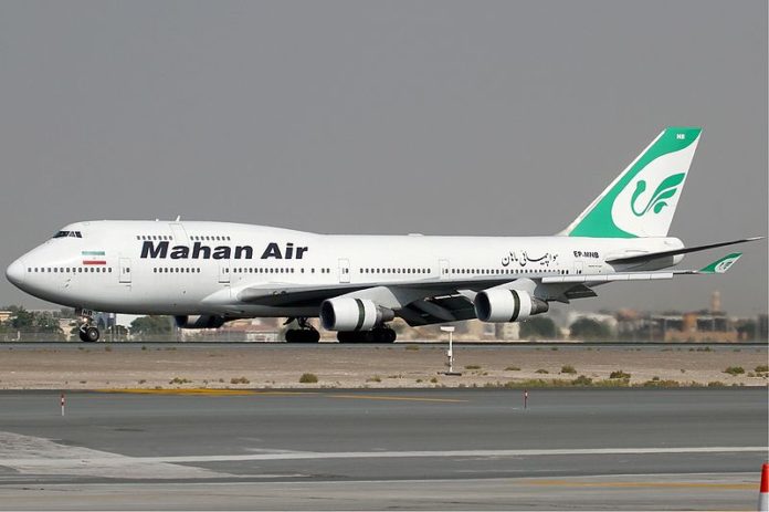 Mahan Air Boeing 747-400. Foto Konstantin von Wedelstaedt - GFDL 1.2, Wikimedia Commons.