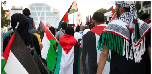 Pro-Gaza Demo in Berlin 2014. Foto Montecruz Foto, Flickr.com, (CC BY-SA 4.0)