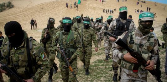 Mitglieder der Izz ad-Din al-Qassam Brigaden. FotoAbed Rahim Khatib / Flash90