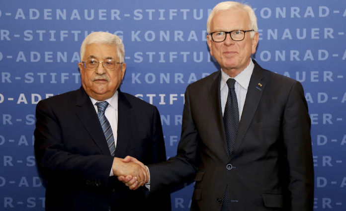 Mahmud Abbas und Dr. Hans-Gert Pöttering. Foto Konrad-Adenauer-Stiftung