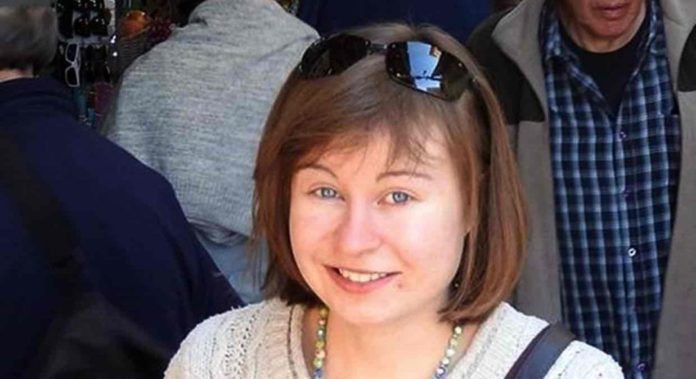 Hannah Bladon, die englische Studentin, die am 14. April 2017 von einem Terroristen in Jerusalem mit einem Messer ermordet wurde. Foto UK Foreign and Commonwealth Office.