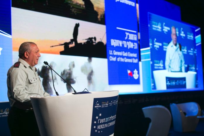 Generalstabschef Gadi Eizenkot. Foto IDC Herzliya Conference