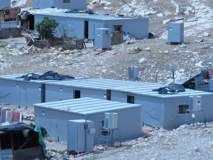 Illegal gebaute Objekte im Westjordanland. Foto Regavim