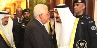 Mahmoud Abbas in Riad. Foto Screenshot Youtube