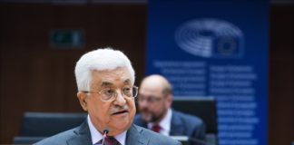 Mahmoud Abbas im EU-Parlament in Brüssel. Foto © European Union 2016