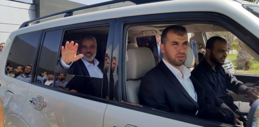 Hamas-Führer Ismail Haniyeh musste am Dienstag dringend nach Kairo. Foto Hamas Webseite.