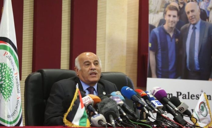 Jibril Rajoub Präsident des Palästinensischen Fussballverbandes. Foto Alquds News