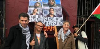 Unterstützung für Alexandria Occasio-Cortez von der Israel-Boykottbewegung BDS. Foto Twitter / BDSlist