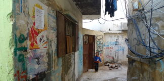 Das Flüchtlingslager Bourj el-Barajneh im Libanon. Foto Al Jazeera English - P1020710, CC BY-SA 2.0, https://commons.wikimedia.org/w/index.php?curid=17498700