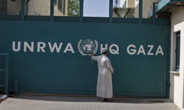 Das UNRWA Hauptquartier in Gaza. Foto Wissam Nassar/FLASH90