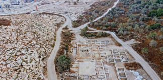 Fundort der Kirche in Ramat Beit Shemesh im Oktober 2019. Foto Asaf Peretz, Israel Antiquitätenbehörde