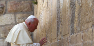 Papst Johannes Paul II besuchte Jahr 2000 Jerusalem. Foto GPO