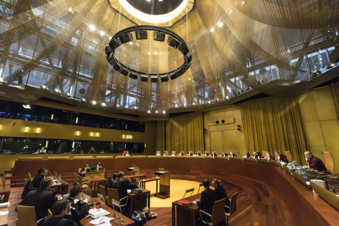 Symbolbild. Eine Sitzung des Gerichtshofs. Foto Gerichtshof der Europäischen Union