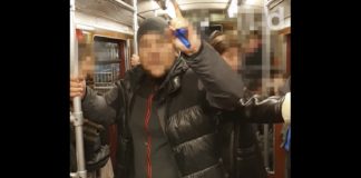 Antisemitischer Vorfall in Berliner U-Bahn. Videoscreenshot Democ. Zentrum Demokratischer Widerspruch