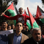 Demonstration in Gaza-Stadt gegen den Friedensplan für den Nahen Osten. Gaza, 28. Januar 2020. Foto Majdi Fathi/TPS