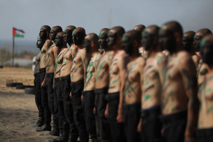 Hamas Ausbildungscamp in Khan Yunis im südlichen Gaza-Streifen am 6. Februar 2020. Foto Majdi Fathi/TPS