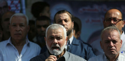 Ismail Haniyeh, Vorsitzender des Politbüros der Hamas. Foto Majdi Fathi/TPS