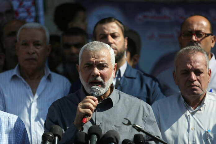 Ismail Haniyeh, Vorsitzender des Politbüros der Hamas. Foto Majdi Fathi/TPS