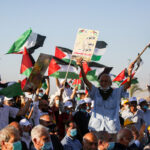 Tausende Palästinenser nahmen am 22. Juni 2020 in der Stadt Jericho im Westjordanland an einer Kundgebung gegen den Plan Israels teil, Teile des "Westjordanlandes zu annektieren". Foto Flash90