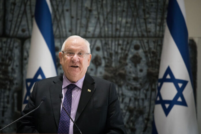 Der israelische Präsident Reuven Rivlin. Foto Yonatan Sindel/Flash90.