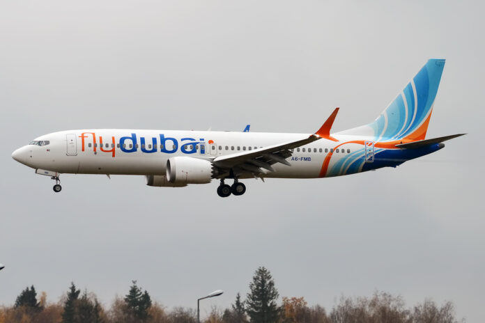 flydubai, A6-FMB, Boeing 737-8 MAX. Foto Anna Zvereva, CC BY-SA 2.0, https://commons.wikimedia.org/w/index.php?curid=74052302