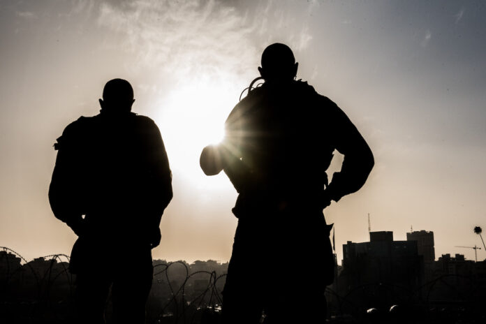 IDF-Soldaten am Ayosh-Knotenpunkt in der Nähe von Bet El und Ramallah am 26. November 2019. Foto Kobi Richter/TPS