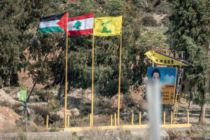 Ein Blick auf die libanesische Seite der Grenze zwischen Israel und dem Libanon, in der Nähe von Metula im Norden Israels. Foto Kobi Richter/TPS