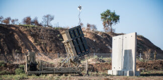 Iron-Dome, das von Rafael Advanced Defense Systems und Israel Aircraft Industries entwickelte Abwehrsystem gegen Kurzstreckenraketen. Foto Kobi Richter/TPS