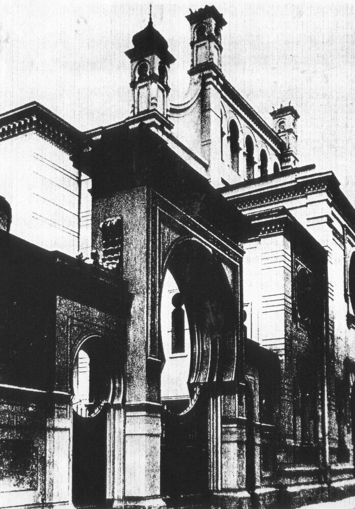 Alte Synagoge Magdeburg, Große Schulstraße 22 c. 1938 zerstört, 1939 abgebrochen. Foto circa 1900, Public Domain