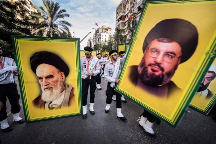 Der Führer der libanesischen Hisbollah Hassan Nasrallah (rechts abgebildet). Foto IMAGO / ZUMA Wire