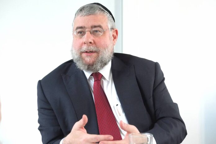 Pinchas Goldschmidt (* 21. Juli 1963 in Zürich) ist Vorsitzender der Europäischen Rabbinerkonferenz. Foto IMAGO / tagesspiegel