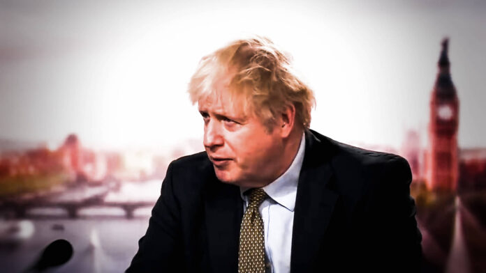 Screenshot von Boris Johnson, Premierminister des Vereinigten Königreichs. Foto IMAGO / Hans Lucas