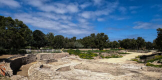 2.000 Jahre alte Basilika in Ashkelon freigelegt. Foto Yaniv Cohen/Nature and Parks Authority