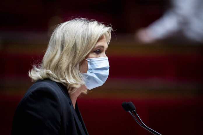 Marine Le Pen während einer Sitzung der Nationalversammlung in Paris. Foto IMAGO / PanoramiC