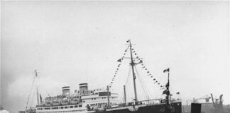 Die St. Louis im Hafen von Hamburg. Foto Gemeinfrei, https://commons.wikimedia.org/w/index.php?curid=509018