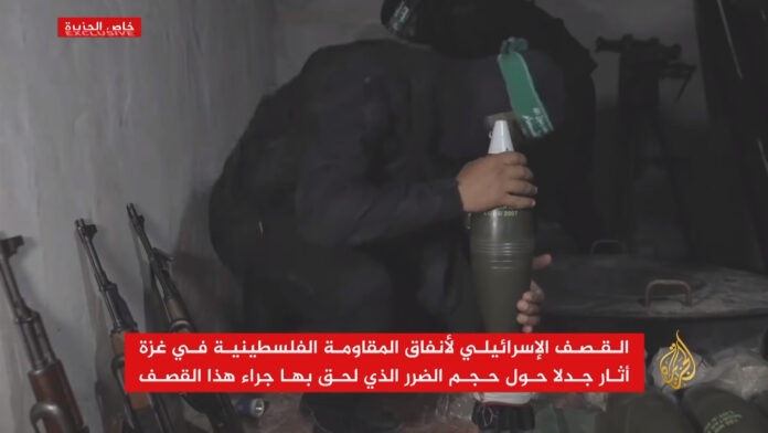 Foto Screenshot Dokumentation von Hamas-Tunneln ausgestrahlt auf Aljazeera / Youtube am 4. Juni 2021.