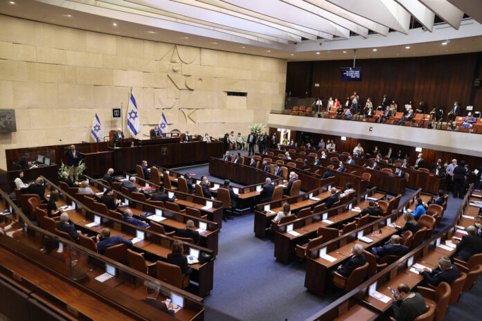 Einsetzung der 24. israelischen Knesset (Parlament) in Jerusalem am 6. April 2021. Foto IMAGO / Xinhua