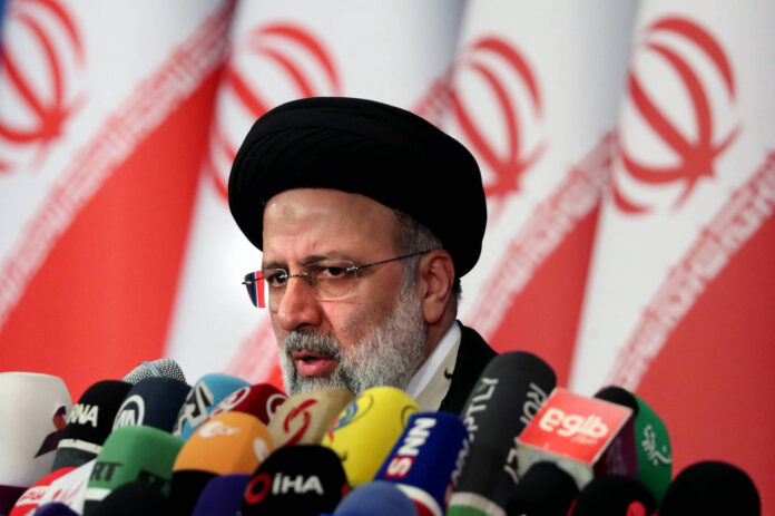 Der neu gewählte iranische Präsident Ebrahim Raisi während einer Pressekonferenz in Teheran am 21. Juni 2021. Foto IMAGO / UPI Photo