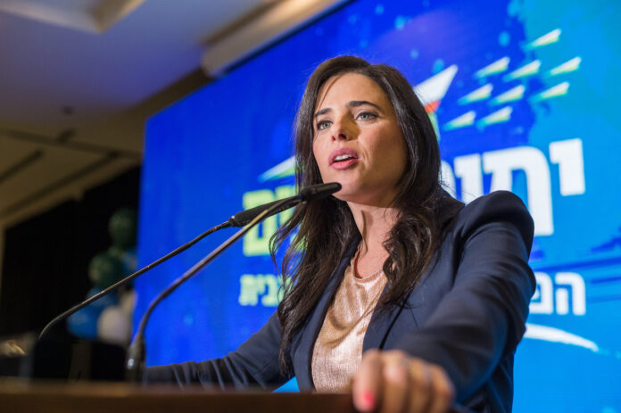 Israels Innenministerin Ayelet Shaked. Foto Kobi Richter/TPS