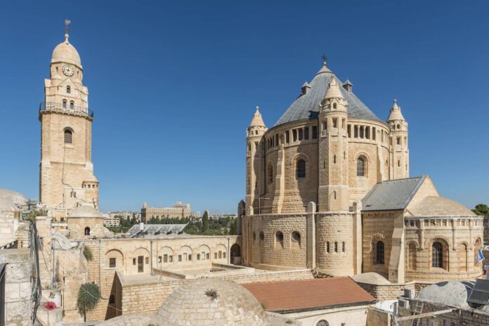 Die Dormitio-Abtei auf dem Berg Zion in Jerusalem. Foto IMAGO / imagebroker