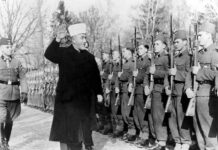 Haj Mohammed Effendi Amin el-Husseini (geboren zwischen 1895 und 1897; gestorben am 4. Juli 1974) war ein palästinensisch-arabischer Nationalist und Muslimführer im Mandatsgebiet Palästina. Foto IMAGO / UIG