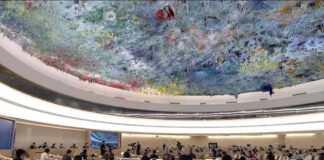 Eine Sitzung des UN-Menschenrechtsrates in Genf, Schweiz. Foto IMAGO / Xinhua