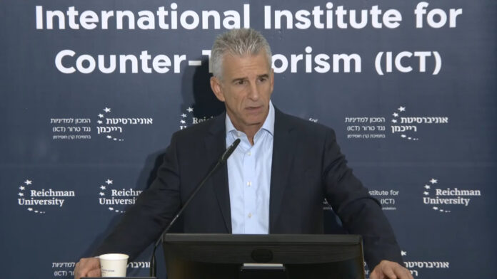 Mossad-Direktor David Barnea. Foto Foto Screenshot Youtube / International Institute for Counter-Terrorism (ICT)