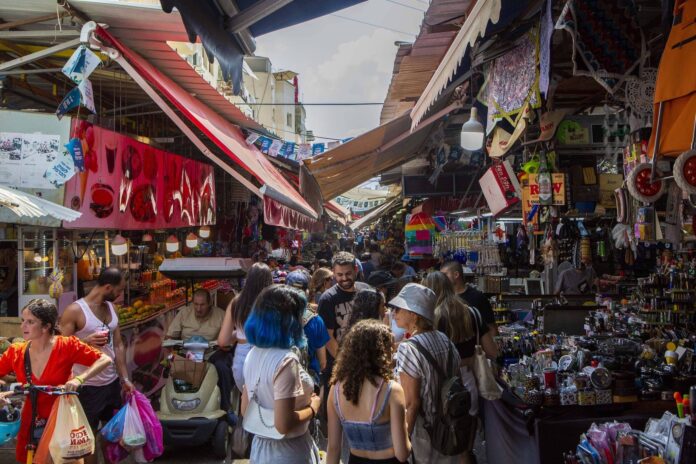 Der Carmel-Markt in Tel Aviv. Foto IMAGO / Manngold