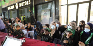 Kinder an einer Kundgebung der Terrororganisation Hamas in Gaza-Stadt am 9. Juni 2021. Foto IMAGO / ZUMA Wire