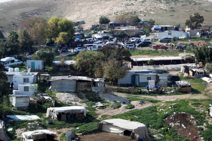 Die Illegalität der beduinischen Siedlung Khan al-Ahmar am östlichen Stadtrand von Jerusalem ist unbestritten. Foto IMAGO / APAimages