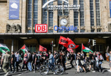 Eine Pro Palästinensische Demonstration in der Leipziger Innenstadt. 14.05.2022. Foto IMAGO / ZUMA Wire